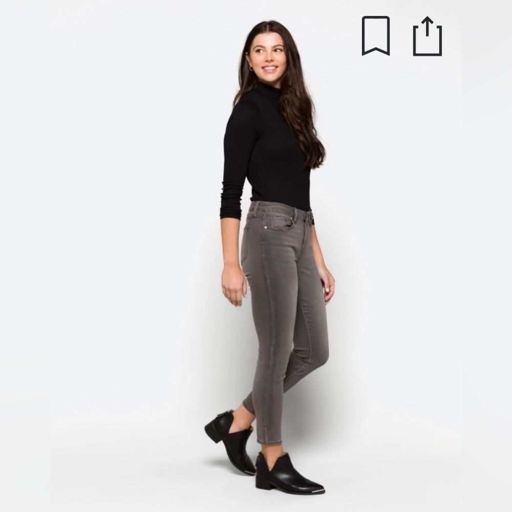 🚨 Pistola Brand Women’s Arielle Skinny Jean Dark Gray/Faded Black. Size …